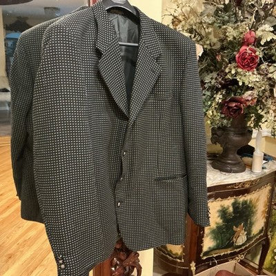 Vtg Zarelli Sport Coat Blazer 46 R