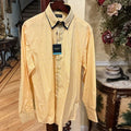 Domani Men’s 100% luxury cotton Long Sleeve Button Dress Shirt 17. 5